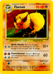 Flareon - 3/64 - Holo Rare - Unlimited Edition - Missing Set Symbol